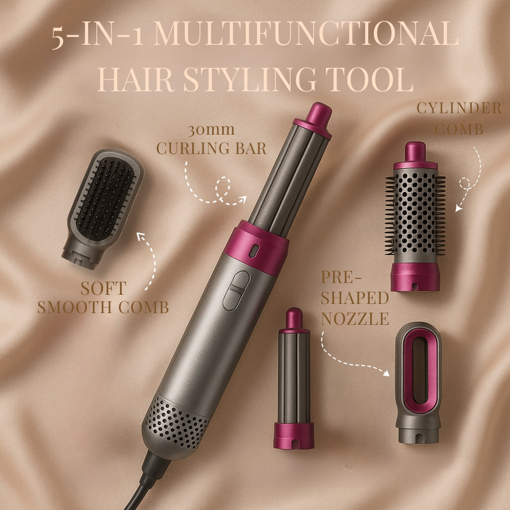 GlowIt 5 in 1 Multifunctional Hair Dryer Styling Tool