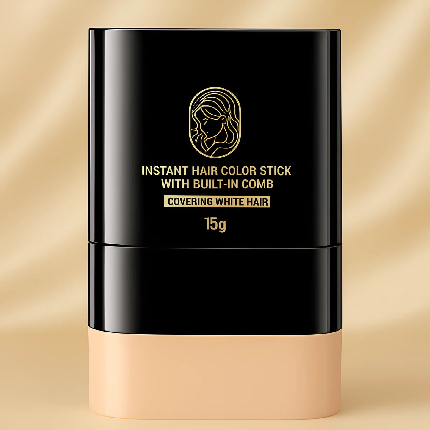 Instant Hair Dye Stick with Built-in Comb, Gray Hair Dye, 2-in-1 Touch-Up Comb