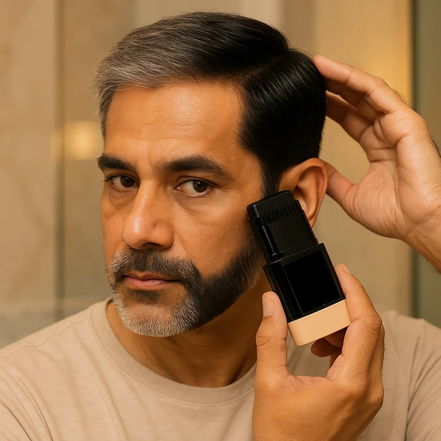 Instant Hair Dye Stick with Built-in Comb, Gray Hair Dye, 2-in-1 Touch-Up Comb