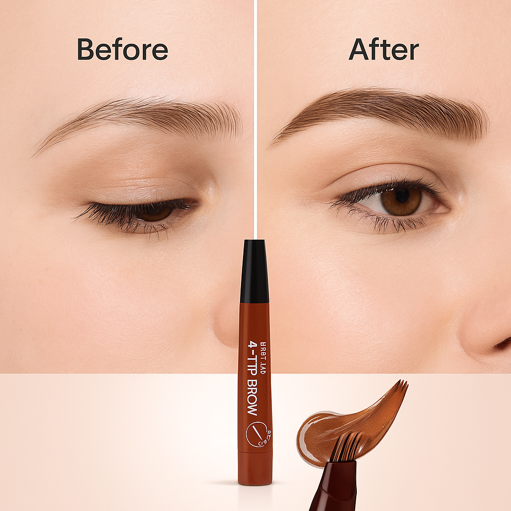 Tint My 4-Tip Brow – Waterproof Eyebrow Pen (Dark Brown)