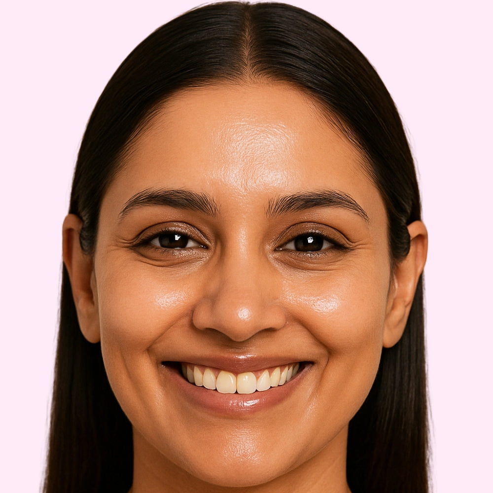 After – glowing skin