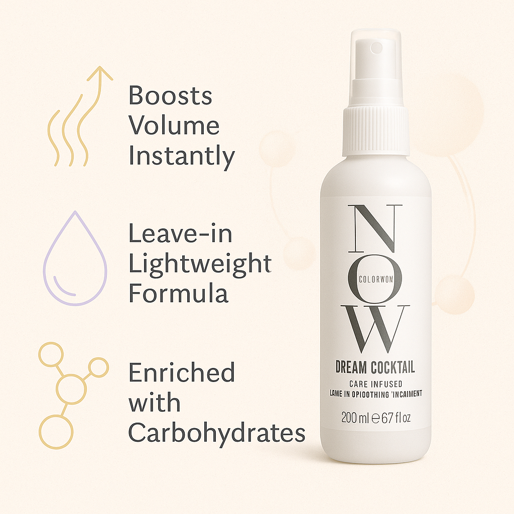 NOW Dream Cocktail Carb Infused Leave-in Treatment Volumizer Hair (Pack of 2)