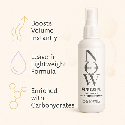 NOW Dream Cocktail Carb Infused Leave-in Treatment Volumizer Hair (Pack of 2)